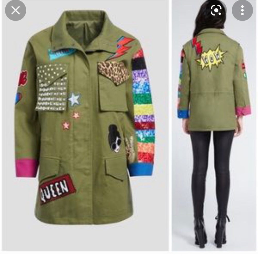 Army sequin jacket - Picture 2 of 8